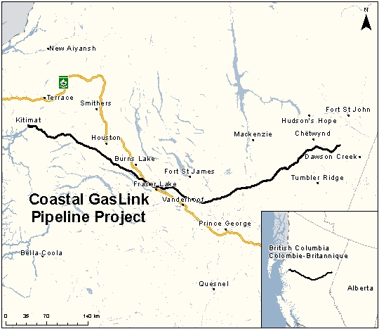 Map depicting the location of the project, as described in the current document.