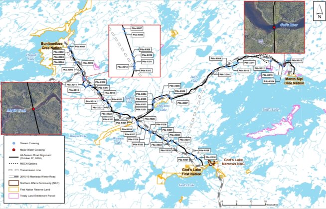 Figure 4: Location of Watercourse Crossings